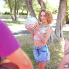 Allie Addison in 'Two Cocks For Allie'